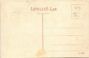 Pereces (Miskolc), Diósgyőri m. kir. vas- és acélgyár bányatelepe, Újhegyi József vendéglője, kert