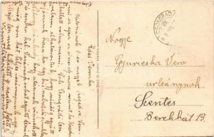 Csongrád, halásztanya a Köröstorkolatnál. Bozó és Justin kiadása (EK)