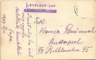 1907 Szeged, halászbárkák, "Henyélünk" és "Isten Velünk" táblák