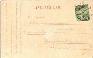 1910 Kecskemét, Gyümölcs piac és gyümölcs csomagolás, Sipos Miklós üzlete  (Rb)