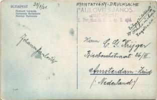 1931 Budapest VIII. Nemzeti Lovarda. Csiky Foto (mai Pollack Mihály tér). TCV card
