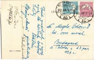 1932 Budapest V. Posch étterem, belső. József nádor tér 1. (zum Blumenstöckl). Rigler rt