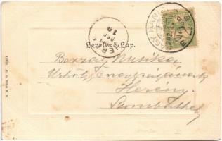 1902 Nagykanizsa, Fő út, templom, Alt és Böhm üzlete és saját kiadása. Art Nouveau (EK)