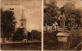 1909 Bégaszentgyörgy, Zitiste, Sveti-Jurat, Begej Sveti Durad; Római katolikus templom és park / Catholic church, park (r)
