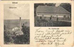 1914 Kölesd, gőzmalom, Dr. Györky lak. Kaufmann Ödön kiadása 2484.