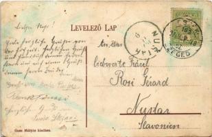 1907 Apatin, Kirakodópart, csónakok. Gasz Mátyás kiadása / quay, loading bay, boats + "ESZÉK - ...