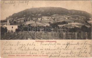 1901 Badacsony, kőkereszt, kápolna, szőlőskert. Mérei Ignác kiadása