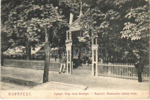 1911 Budapest XII. Zugliget, Szép Ilona vendéglő, Dreher sör (EK)