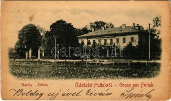 1900 Futak, Futtak, Futog; Hadik kastély / Schloss / castle (kis szakadás / small tear)