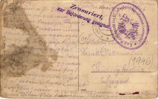 1915 Stari Banovci na Dunavu. Atelier Wannek + "K.u.K. Platzkommando des 57. Infanterietruppend...