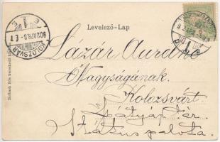 1902 Marosvásárhely, Targu Mures; Széchenyi tér. De csodálatosan nézel ki! Szecessziós litho keret é...