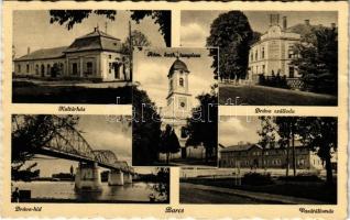 Barcs, Kultúrház, Római katolikus templom, Dráva szálloda, Dráva híd, Vasútállomás + BARCS P.U.