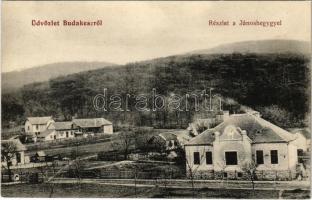 1913 Budakeszi, részlet a János-heggyel, villa (EK)