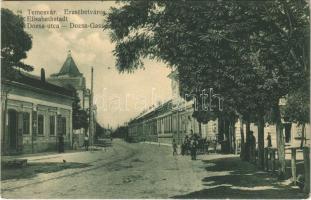 Temesvár, Timisoara; Erzsébetváros, Dózsa utca, üzletek / Elisabetin, street, shops
