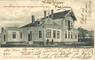 1909 Gyergyószentmiklós, Gheorgheni; csendőrségi laktanya. Kricsa Péter kiadása / gendarme barracks