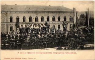 1903 Kassa, Kosice; Rákóczi ereklyekiállítás megnyitási ünnepélye. Nyulászi Béla kiadása / Opening ceremony of Rákóczi's relic exhibition