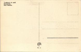 Brassó, Kronstadt, Brasov; piac, házi fonoda / Tesatorie de casa / market, homemade textile vendor