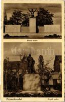 1943 Budapest XX. Pestszenterzsébet, Pesterzsébet, Erzsébetfalva; Hősök szobra, emlékmű, Anyák szobra