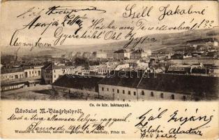 1904 Marosvásárhely, Targu Mures; cs. és kir. laktanyák. Weinrich S. felvétele / K.u.k. military barracks (EK)