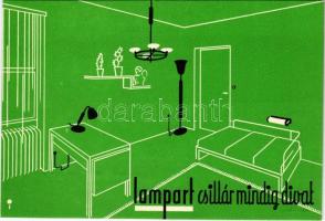 Lampart csillár mindig divat / Hungarian chandelier advertising card