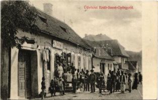 1908 Erdőszentgyörgy, Sangeorgiu de Padure; Izmael István üzlete / shop