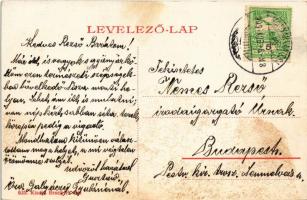 1909 Magyarkanizsa, Ókanizsa, Stara Kanjiza; vasútállomás. Bruck P. Pál kiadása 625. / railway stati...