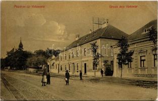 1913 Vukovár, Vukovar; utca, Szálloda az oroszlánhoz, bejárat a kertbe. L.H. Freund / Hotel zum Löwen, street, entry to the garden (EK)