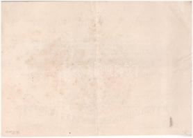 Szeged 1923. "Szegedi Kereskedelmi és Iparbank" névre szóló részvény 5000K-ról, szárazpecs...