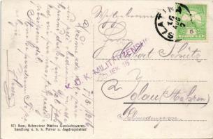 1916 Szalatnok, Szlatina, Podravska Slatina; bahnstrasse / Zeljeznicka ulica / Vasút utca / street