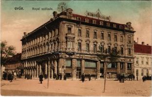 Győr, Hotel Royal szálloda, Fehérhajó szálló. Nitsmann József kiadása (EK)