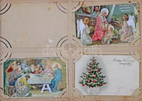 Gyűjtemény maradvány, több mint 100 régi lap az 1900-1920-as évekből képeslap albumban: városképek és motívum lapok