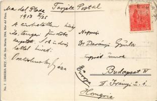 1913 Mar del Plata, Grupo de ninos en la playa / children playing on the beach  (EK)