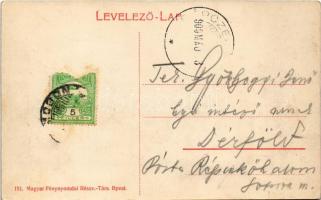 1908 Május 14. "Észak" csavargőzös (csavaros vontató gőzhajó) 1862 óta az első gőzhajó a m...