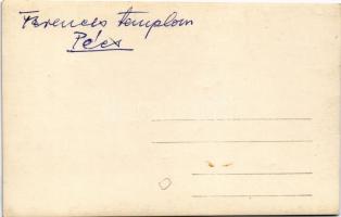 Pécs, Ferences templom, homlokzati festmények restaurálása. photo