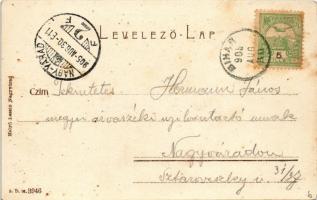 1905 Bihar, Biharia; Templom tér / churches, square