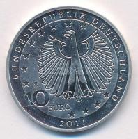 Németország 2011G 10EUR Ag "Liszt Ferenc 200. születésnapja" T:1 (eredetileg PP)
Germany ...