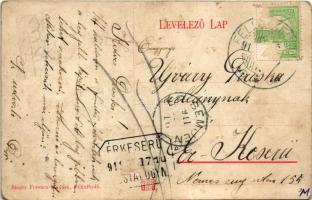 1911 Félixfürdő, Félikszfürdő, Baile Felix; fürdő vendéglő terasza / spa restaurant's terrace  ...