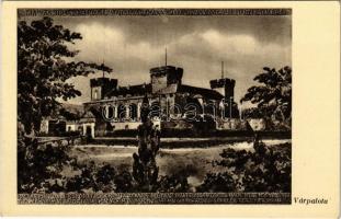 Várpalota, Mátyás király hajdani palotai várának az 1566-os nagy ostrom előtti látképe. Menyhárt János kiadása