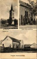 1933 Kántorjánosi, Református templom, Főjegyzői lak, Rédei Lajos kereskedése