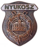 ~1920-1930. NYUKOSZ (Nyugdíjas Katonatisztek Országos Szövetsége) fém jelvény, részben zománcozva (26x31mm) T:1- / Hungary ~1920-1930. NYUKOSZ (National Alliance for Retired Officers) metal badge, partially enamelled (26x31mm) C:AU