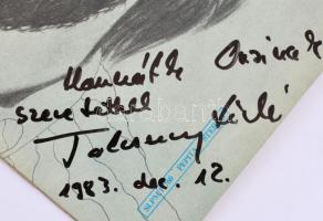 1983 Tolcsvay László autográf aláírása és dedikációja Várd ki az időt c. bakelit lemezének borítóján...