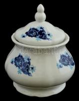 Apulum porcelán edény fedéllel, matricás, jelzett, apró kopásnyomokkal. m: 20 cm, d: 17 cm