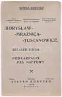 Boryslaw-Mraznica-Tustanowce és Kárpátalja térkép. / Map of Sub-Carpathia and Poland110x95 cm