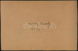 Jelzés nélkül: Illusztráció. Vegyes technika, karton. 8x15 cm