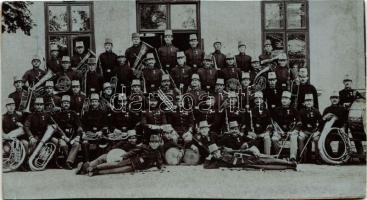 1909 Temesvár, Timisoara; Cs. és kir. katonazenekar / K.u.K. military music band. photo