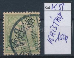 1900 Turul 5f "KRISTÁLY" perfinnel (Lente 150 pont), stecklapon