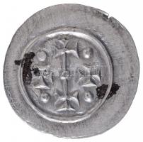 1141-1162. Denár Ag "II. Géza" (0,19g) T:1- patina / Hungary 1141-1162. Denar Ag "Gez...