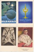 10 db RÉGI vallásos motívum képeslap: 1938 Magyar Kettős Szentév, XXXIV. Nemzetközi Eucharisztikus K...