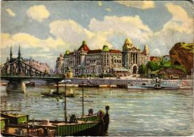 Budapest XI. Hotel Szent Gellért gyógyfürdő és szálloda. Budapest Székesfőváros Házinyomdája 5497/1939. (EB)