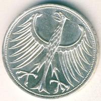 NSZK 1972J 5M Ag T:2-/3 kis ph